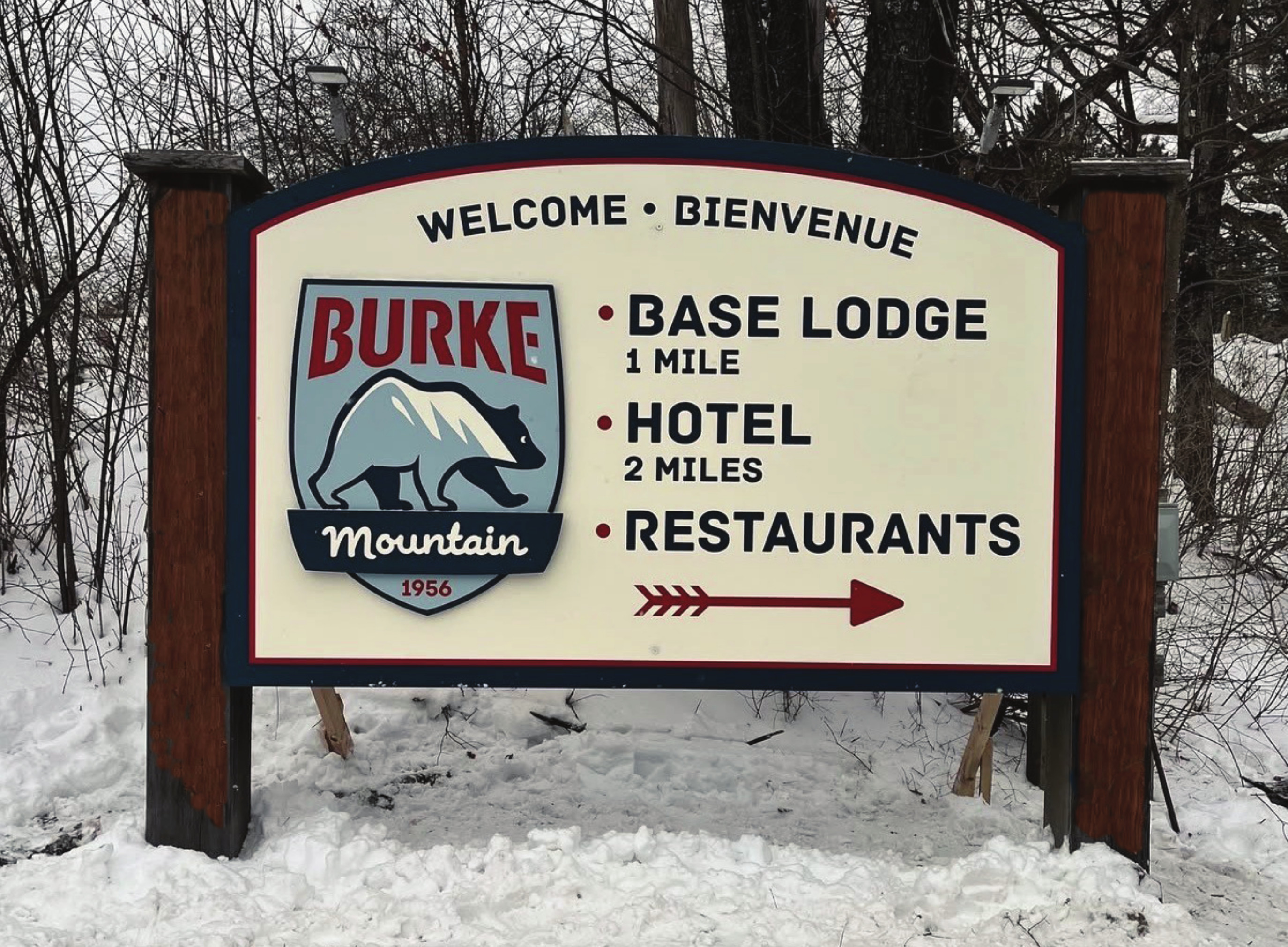 Burke Mountain sign